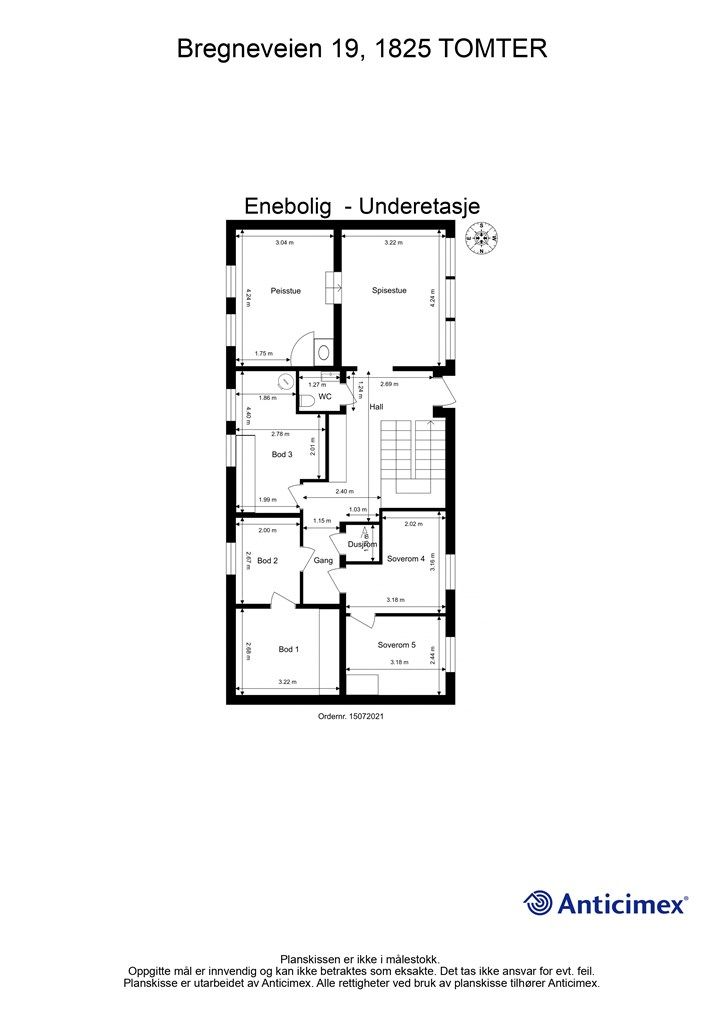 Plantegning - Underetasje