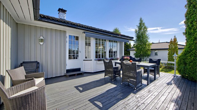 Uteplass med adkomst fra stue