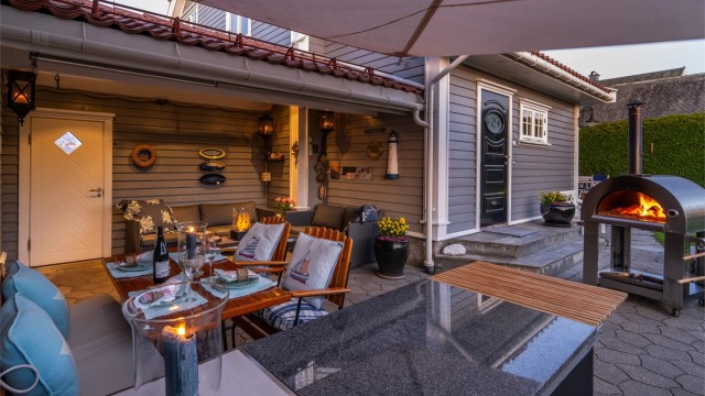 Klart for sosial hygge langt på kveld.