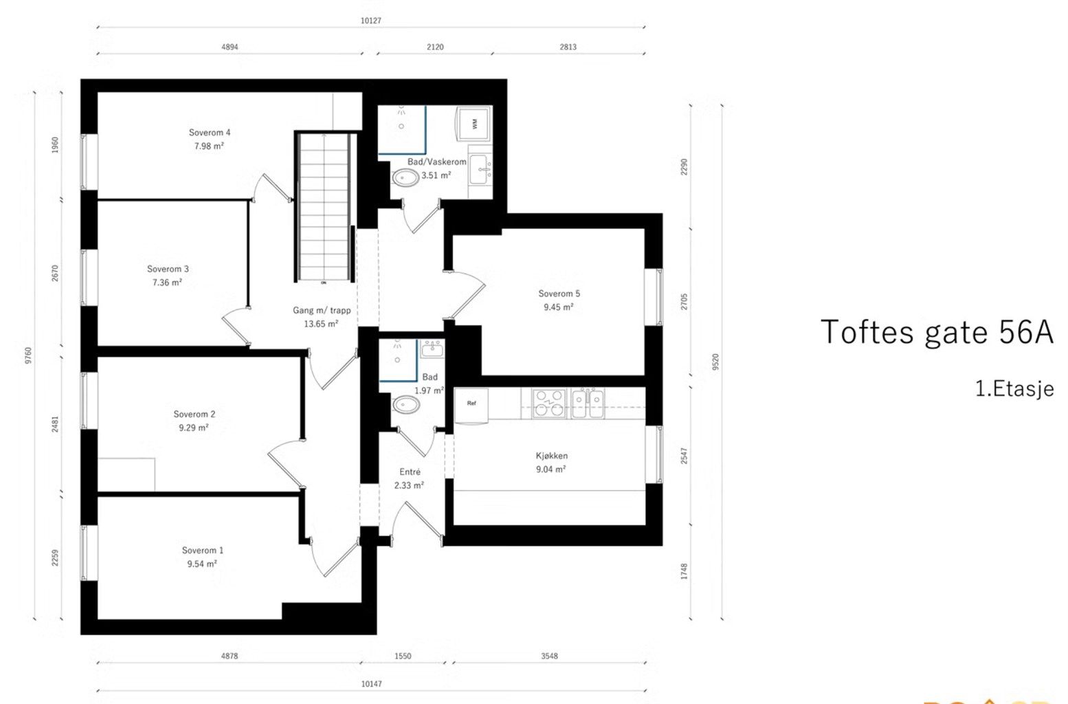 Plantegning første etasje 