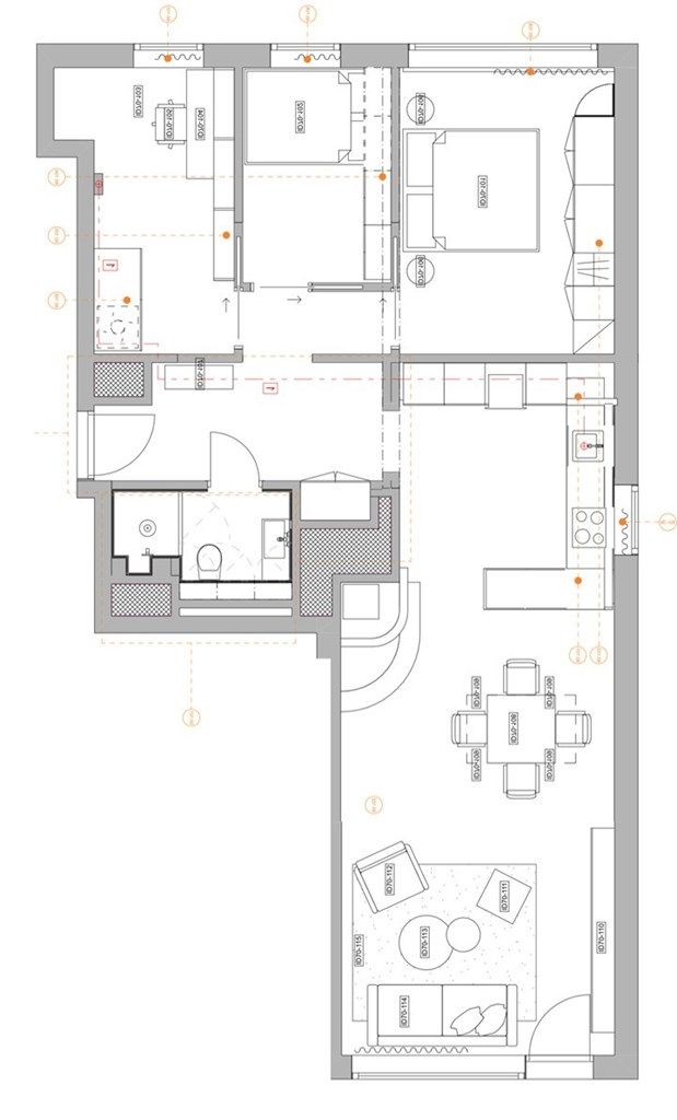 Alternativ planskisse for etablering av 4-roms planløsning
