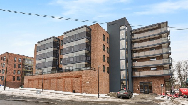 Bergerløkka er et spennende byggeområde med felles terrasse for beboerne. I 1. etasje blir det næringslokale. Her er det også planlagt en restaurant med uteservering