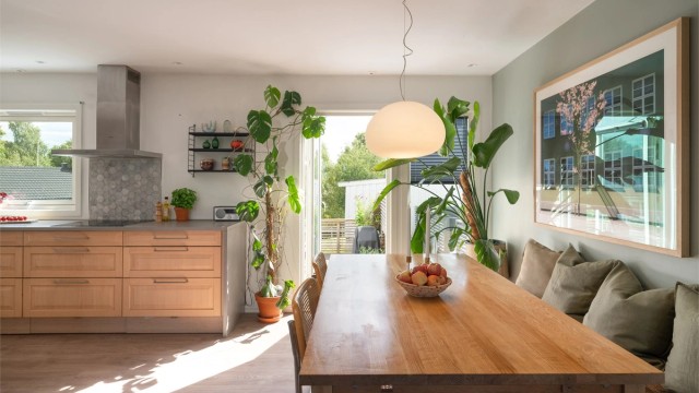 Spisestuen er et yndet sted for å samle familien og venner