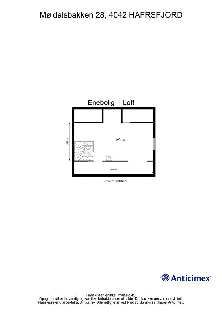Plantegning - Loft.
