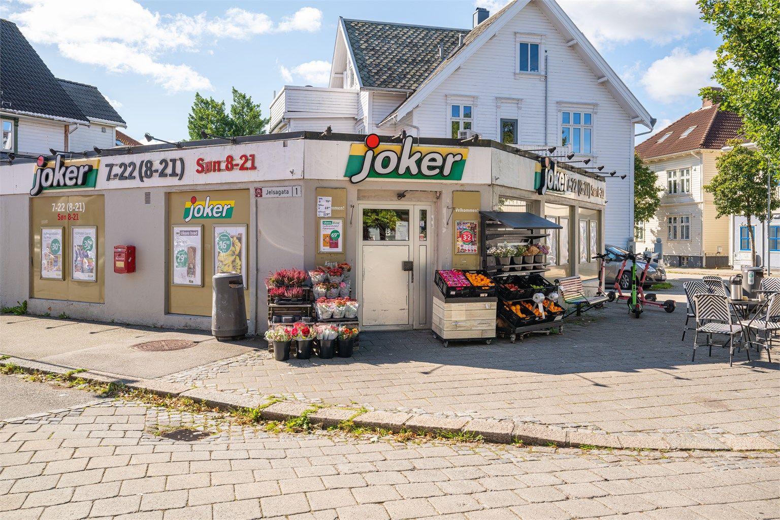 Søndagsåpen butikk kun et par minutters gange unna