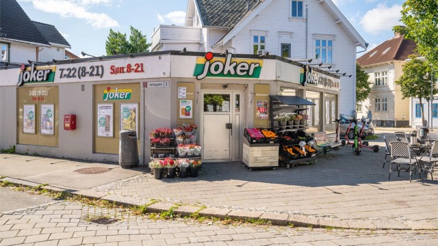 Søndagsåpen butikk kun et par minutters gange unna
