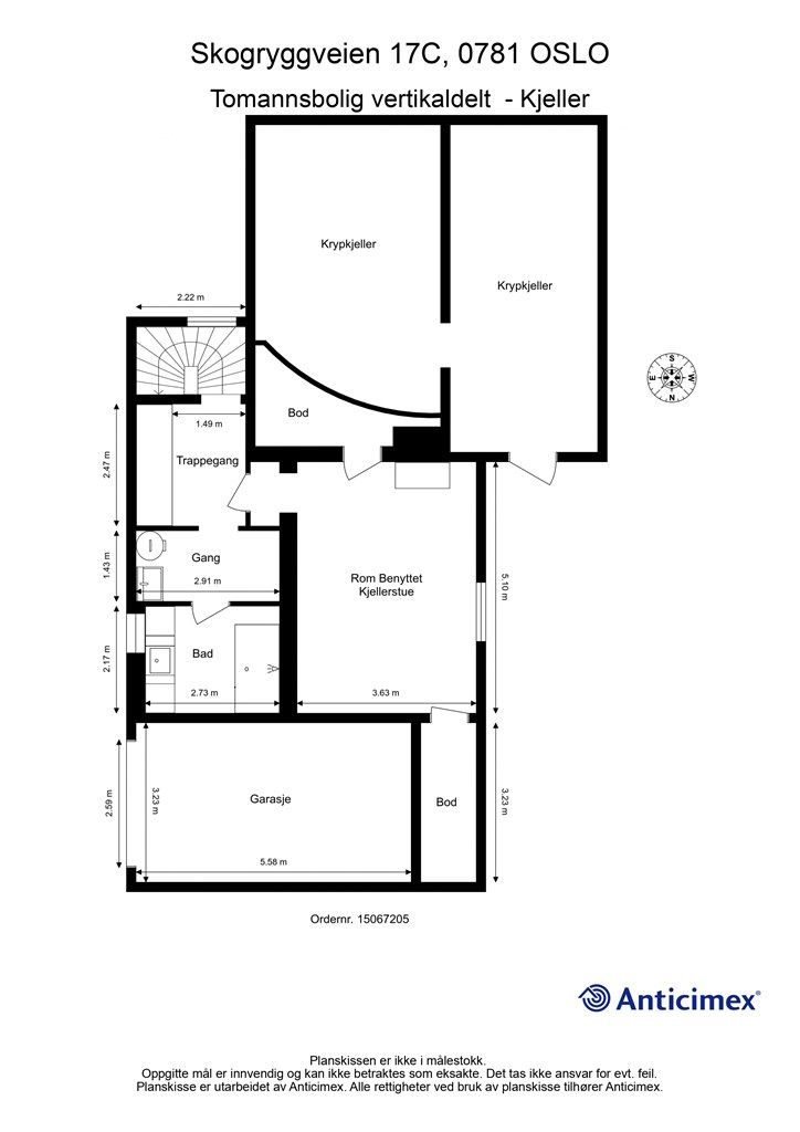 Plantegning- Kjeller.