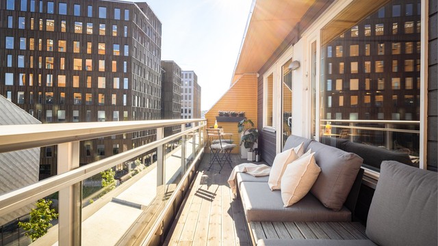 Her bor du sentralt på Strømsø med et rikt byliv, kaféer og servicetilbud like utenfor døren.
Foto: Stine Prøitz Jørgensen