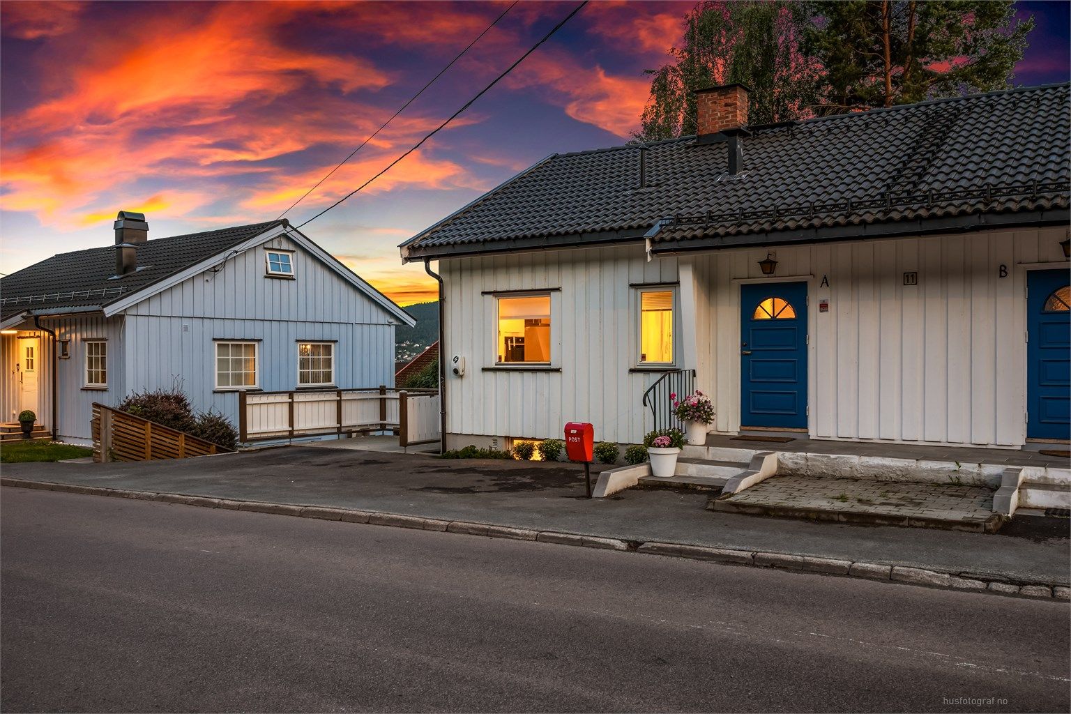 Eiendommen er beliggende i et attraktivt og veletablert boligområde