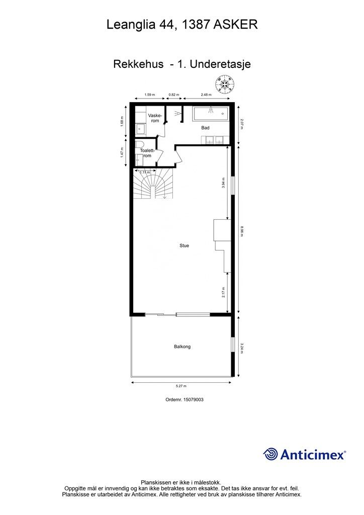 Plantegning - 1. Underetasje