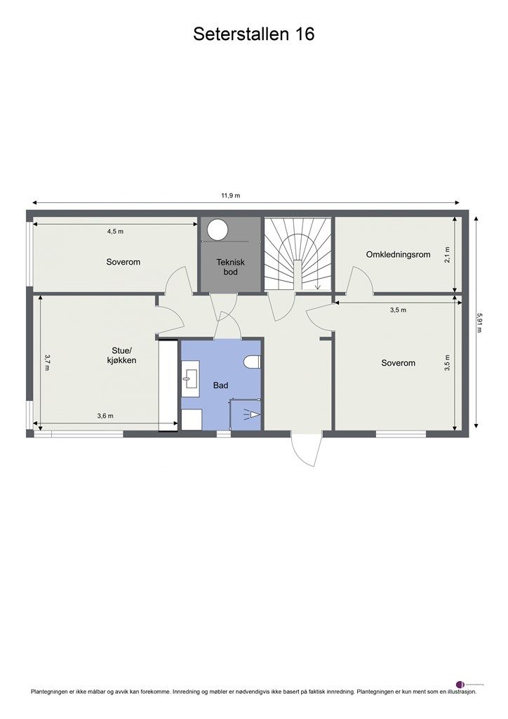 Plantegning - 1. etasje