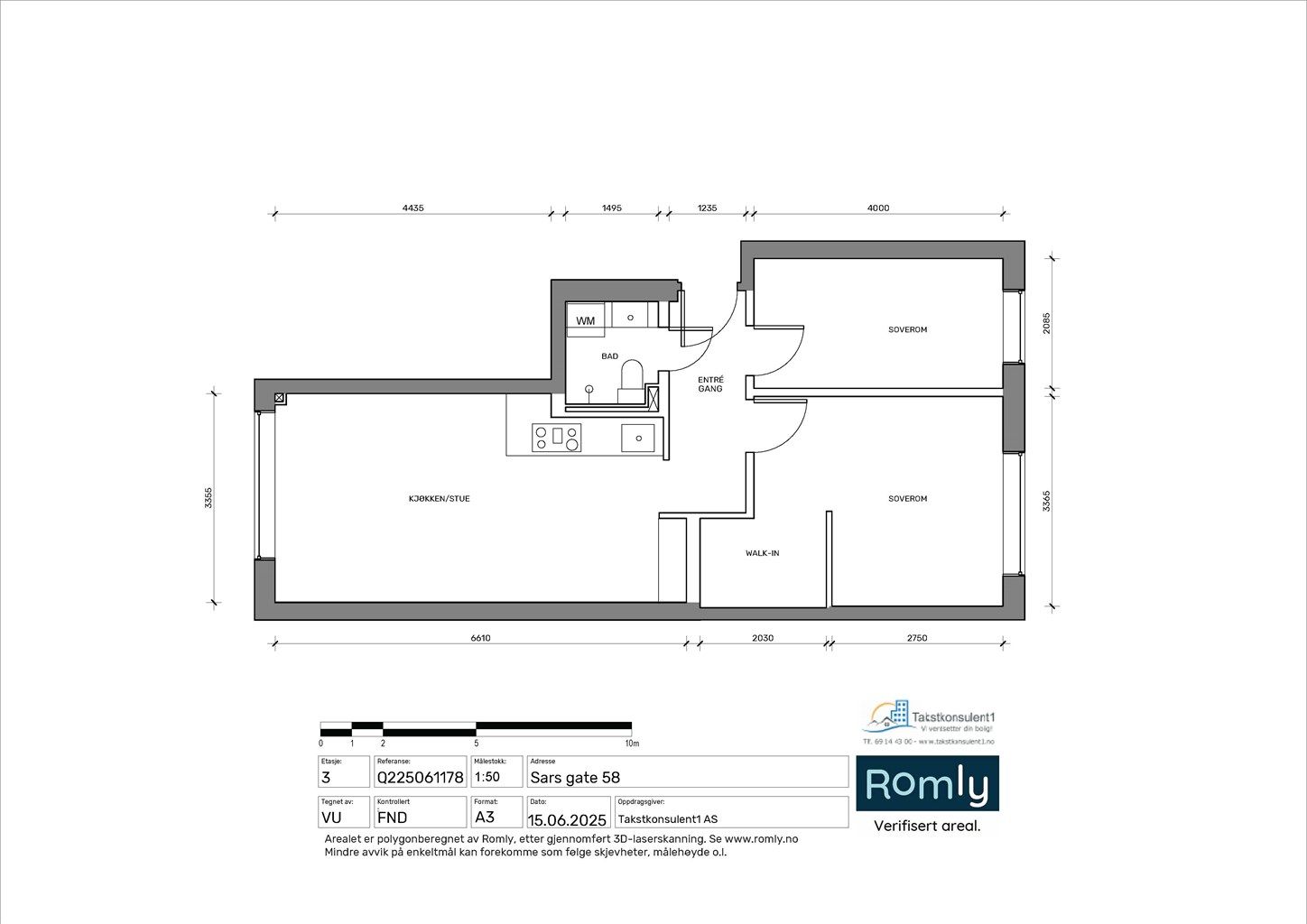  Planløsningen er gjennomgående og meget godt utnyttet. 