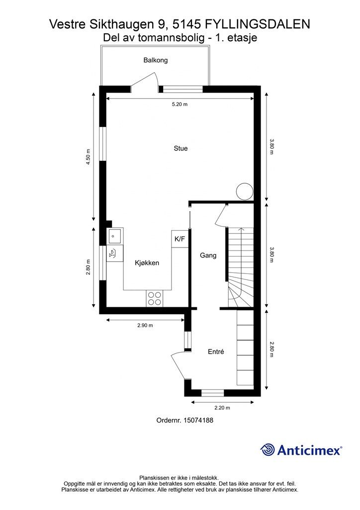 - Plantegning 1. etasje -
