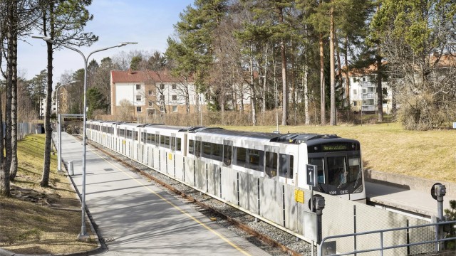 Kun fire minutters gange til Bergkrystallen T-banestasjon, med linje 1 og 4 direkte til sentrum.