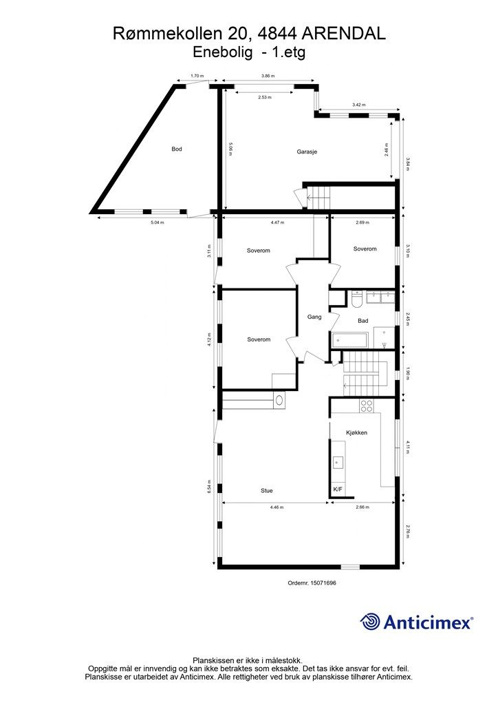 Plantegning andre etasje