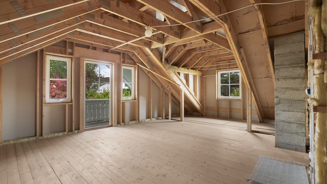 Loftsetasjen gir et fleksibelt utgangspunkt for utvidelse av boligens arealer.