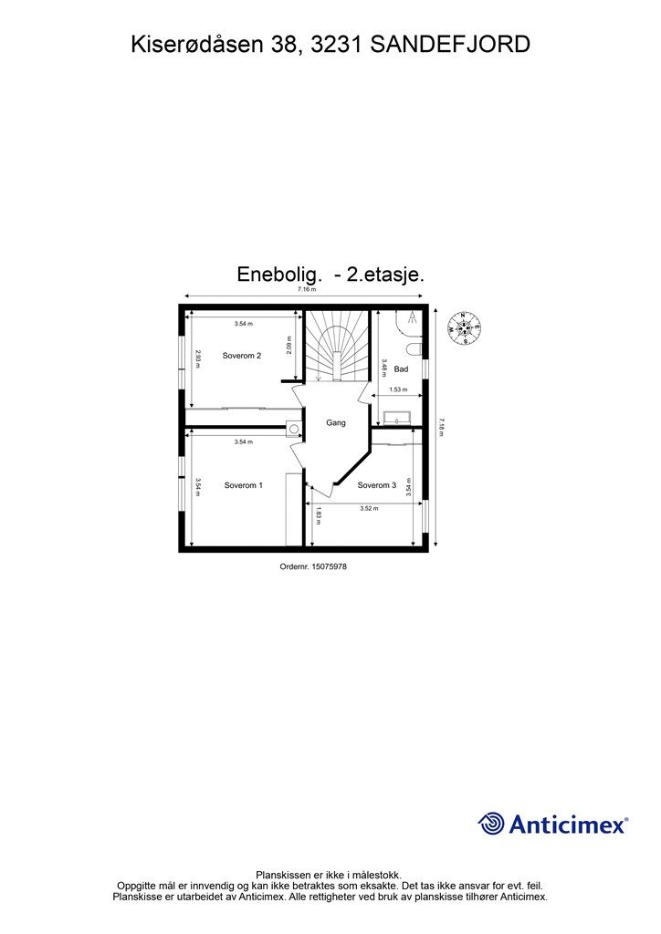 Plantegning - 2.etasje.