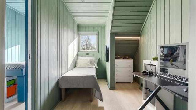 Soverom 3. Rommet er delt med en lettvegg til fordel for 2 rom.