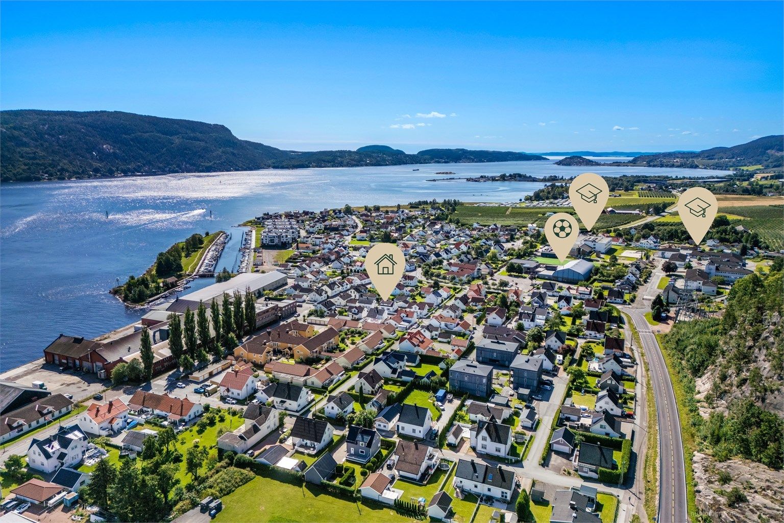 Kort vei til skoler- og barnehage