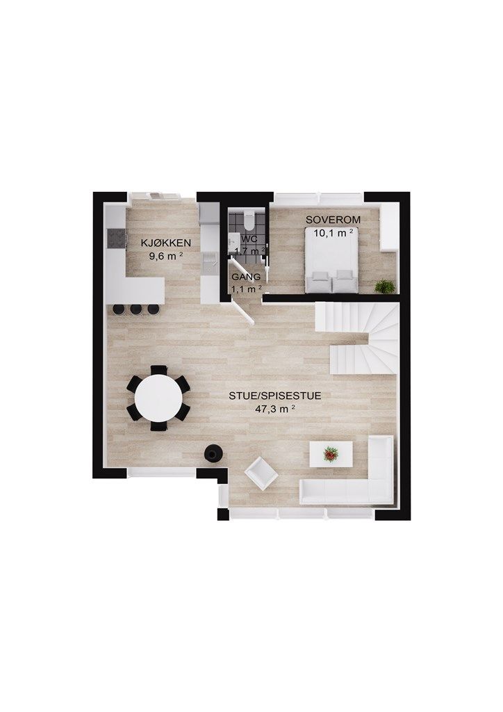 Plantegning Hovedetasje.