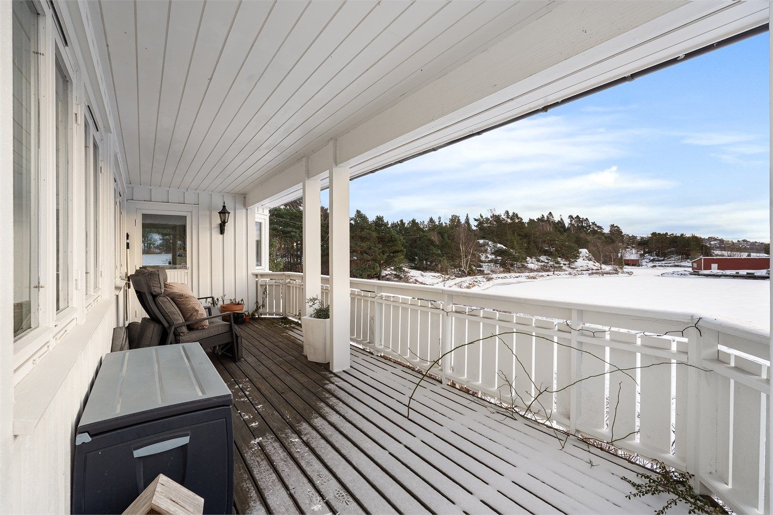 Her ligger forholdene godt til rette for hyggelige uteopphold.