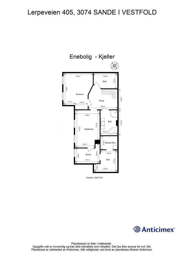 Plantegning - Kjeller