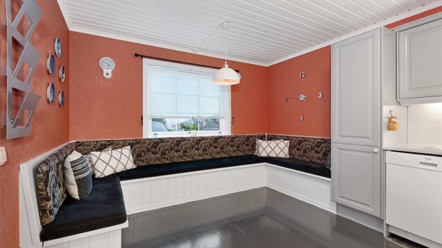 Spisekroken er et naturlig samlingspunkt i hverdagen.