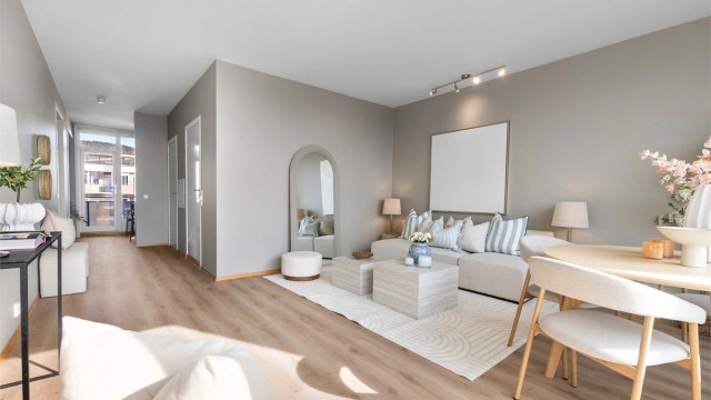 De oppgraderte overflatene gir et stilrent og nøytralt uttrykk.