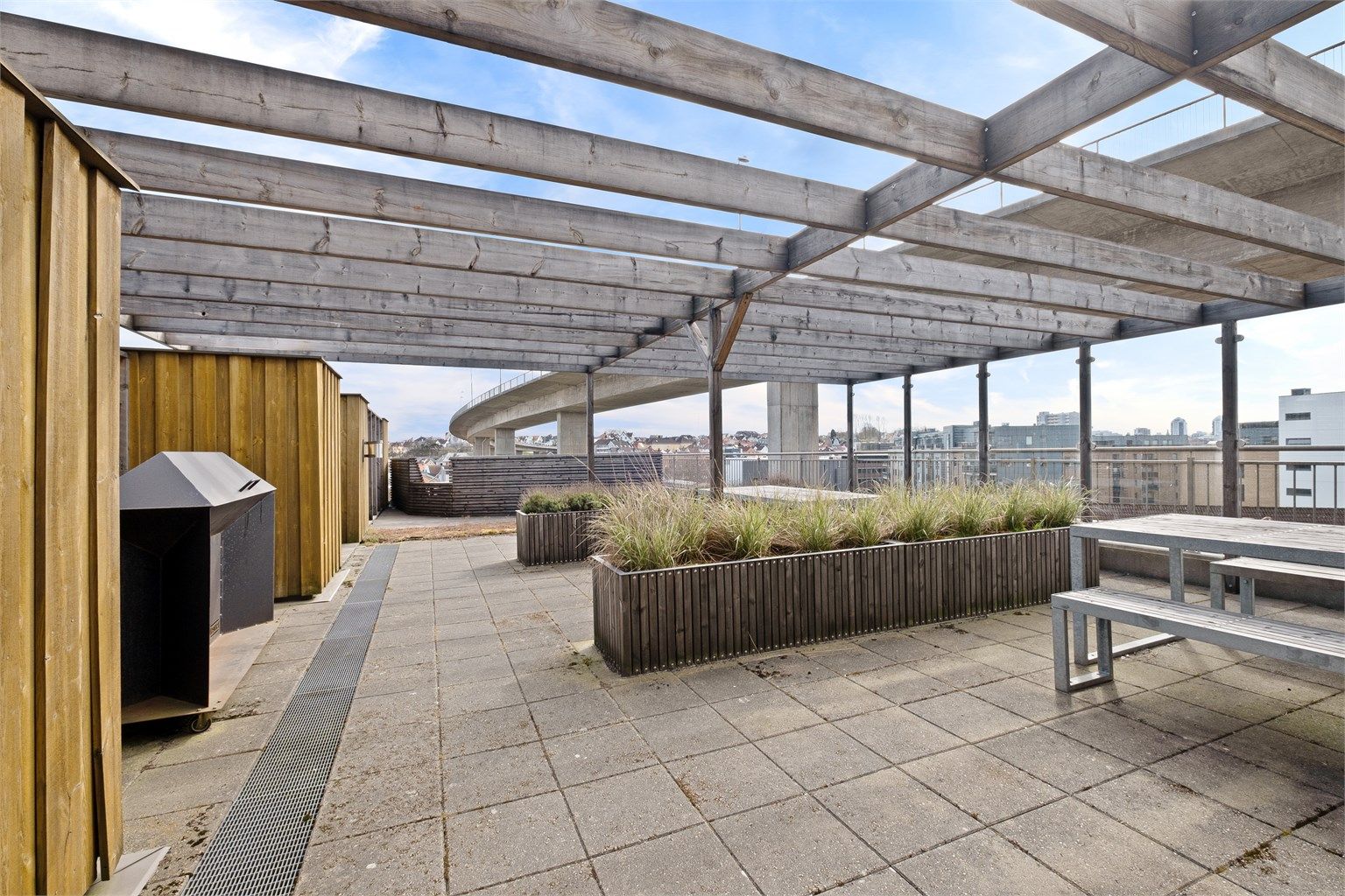 Felles takterrasse.