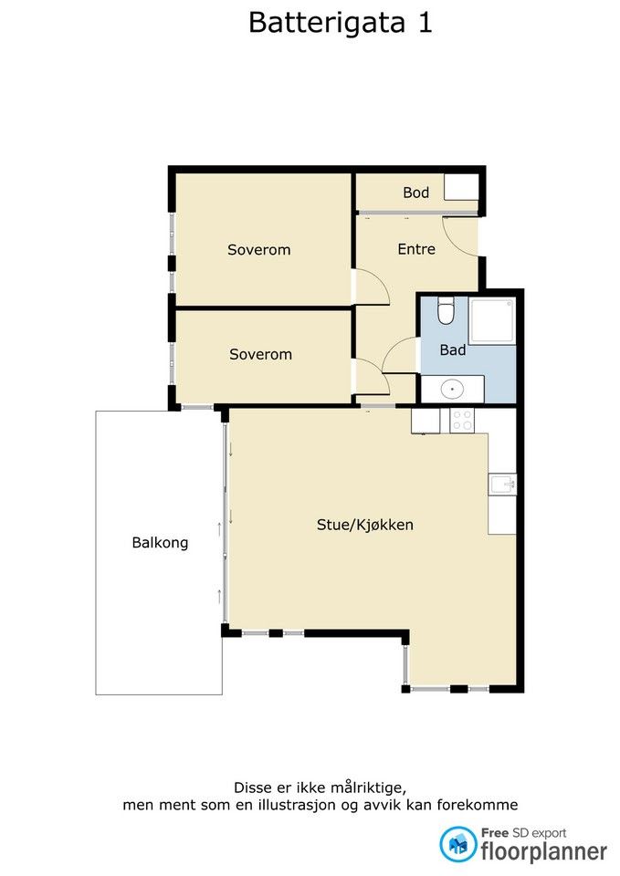 2. Etasje - 2D plantegning 