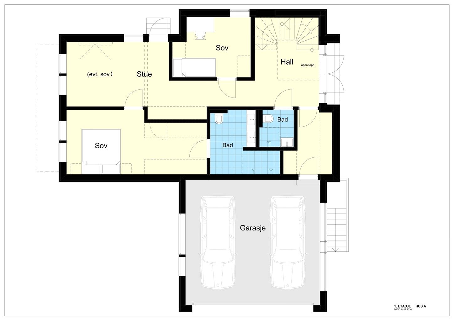 Plantegning - 1. etasje