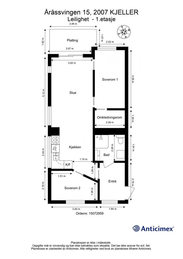 Plantegning - 1.etasje