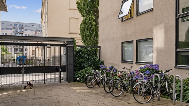 Inngangsparti til kvartalet