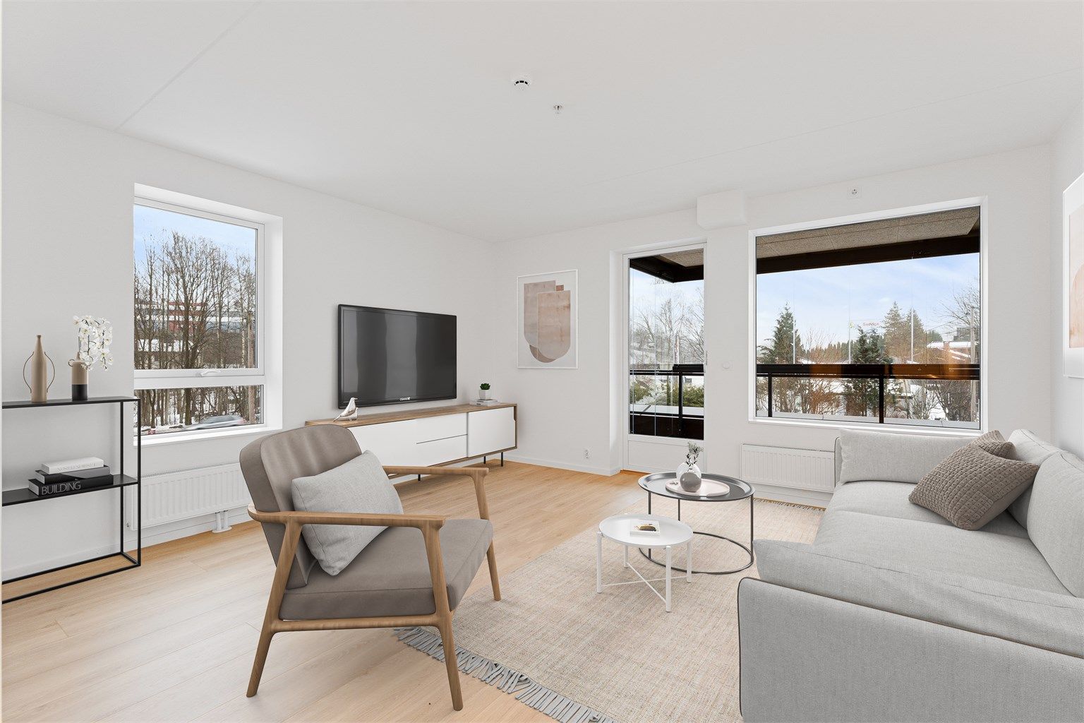 Velkommen til Torstadåsen 1 (digitalt stylet bilde). Foto: Zovenfra AS