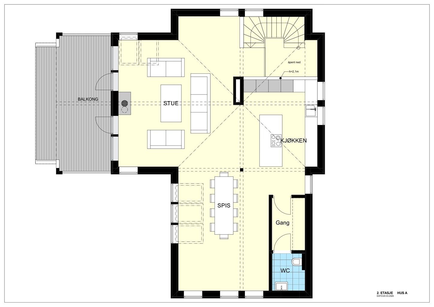 Plantegning - 2. etasje