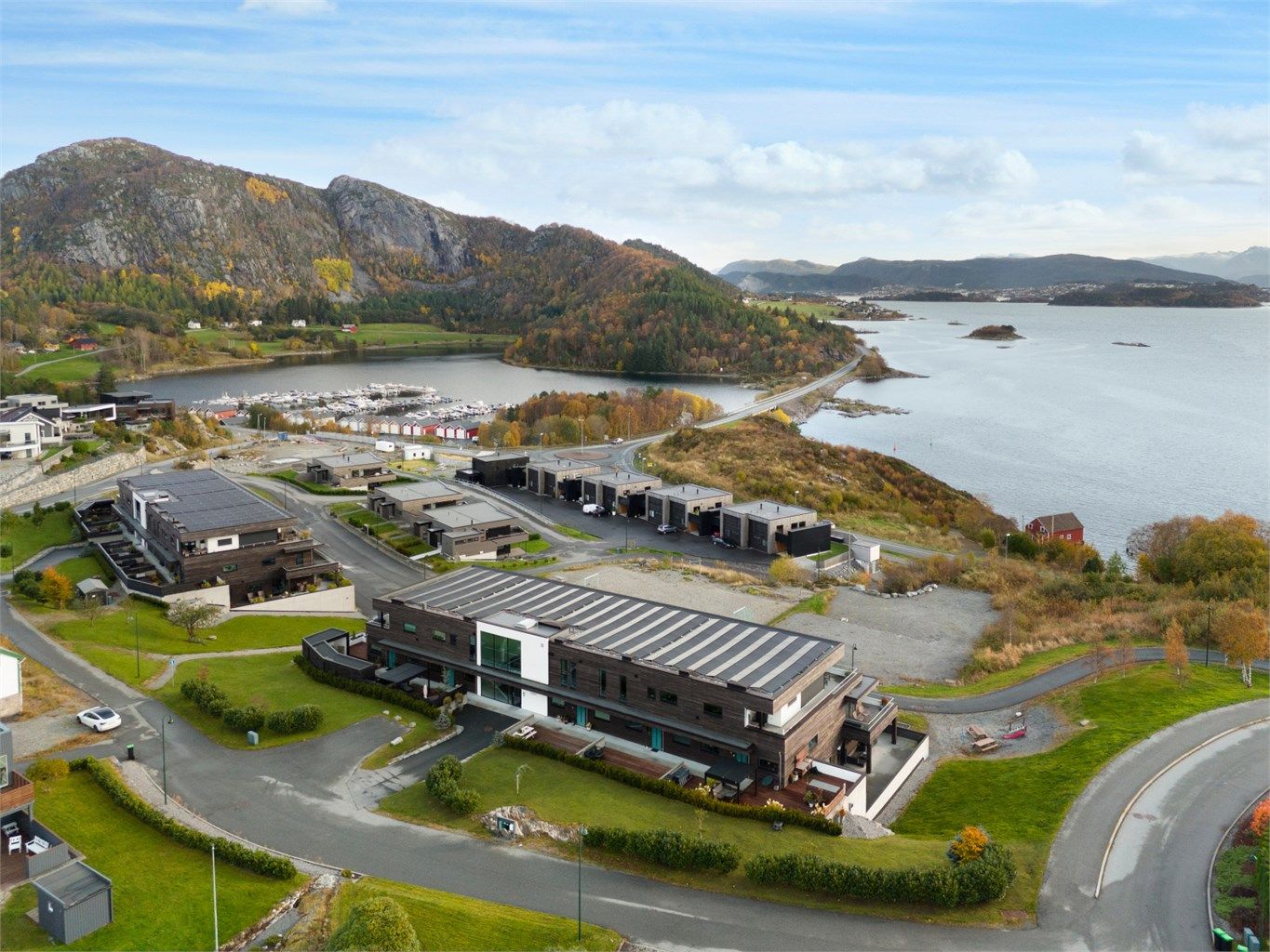 Dronebilde sett fra nordvest