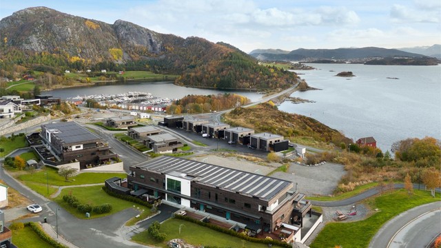 Dronebilde sett fra nordvest