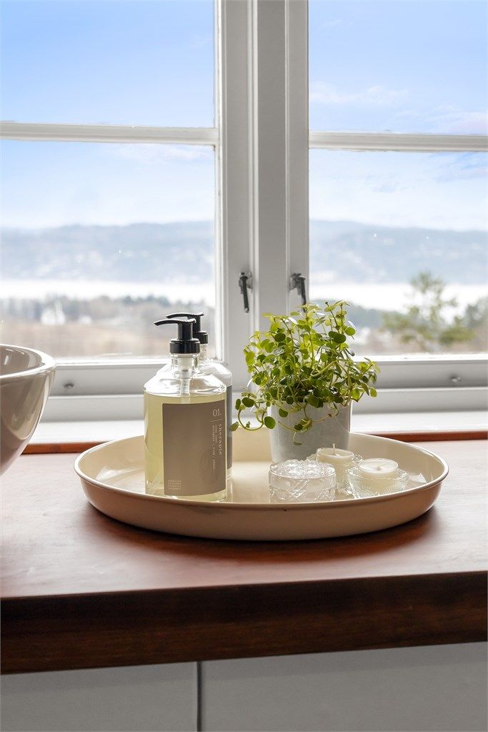 Detaljer som skaper en følelse av velvære på badet.