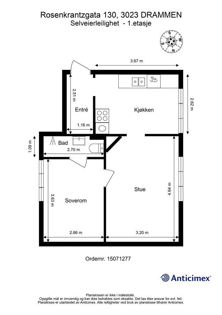 Plantegning - 1. etasje