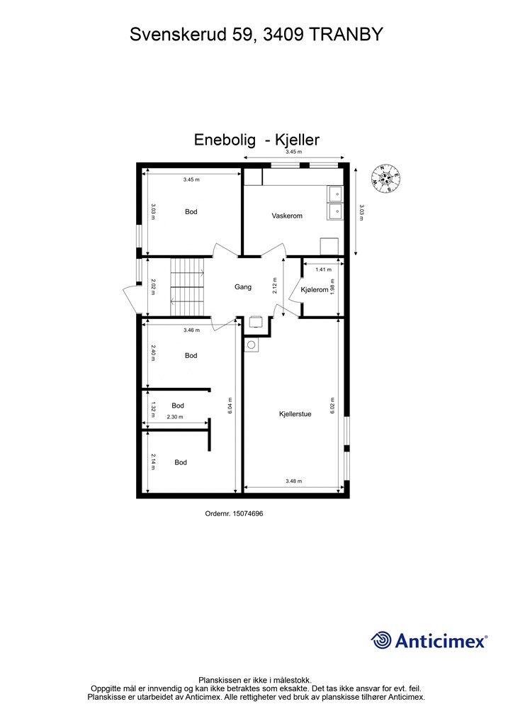 Plantegning - Kjeller