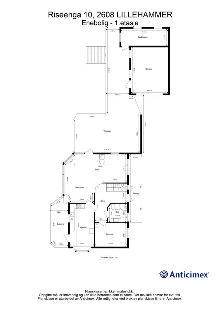 Plantegning - 1.etasje