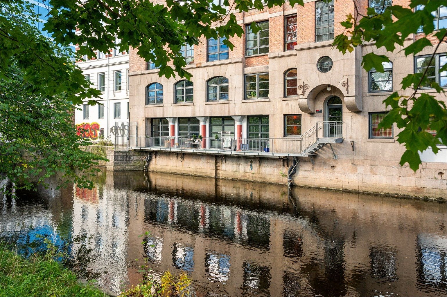 Populære og idylliske Akerselva er like utenfor og byr på turmuligheter helt opp til Maridalen eller ned til Bjørvika.