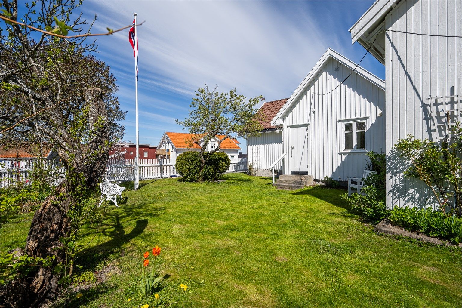 En koselig plass å samle familie og venner på fine sommerdager. 