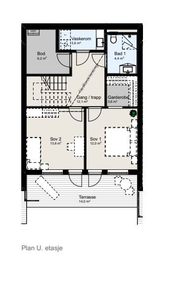 Planskisse, underetasje