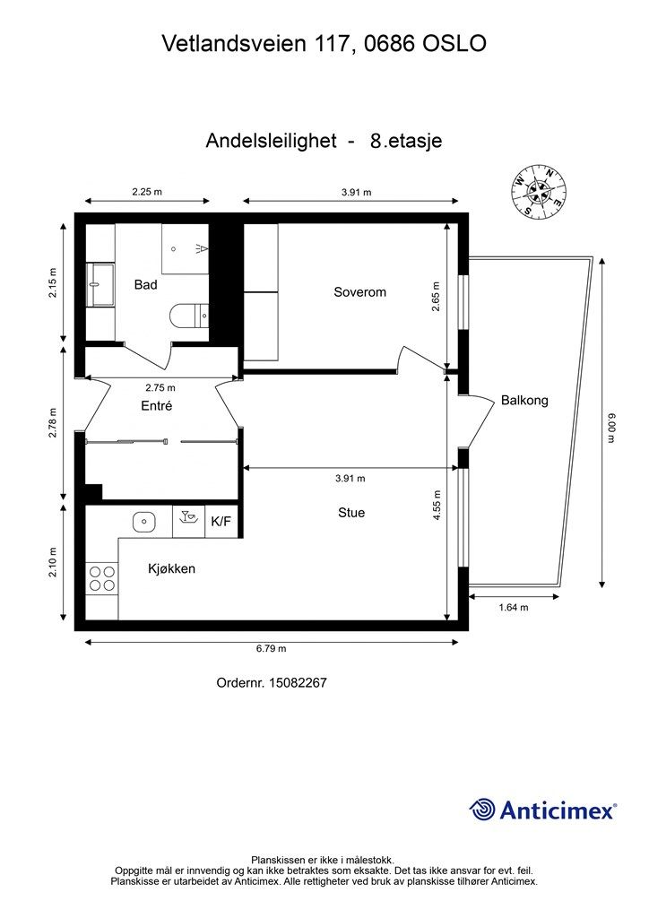 Plantegning - Vetlandsveien 117