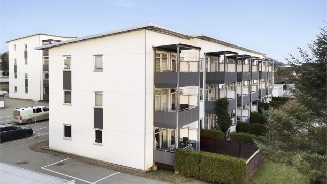 I 2019 ble fasaden oppgradert med vedlikeholdsfrie Steni-plater