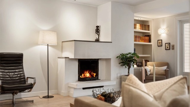 Peisen gir både varme og hygge