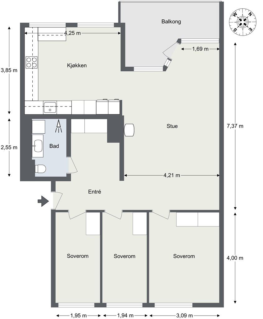 Plantegning - Årvollia