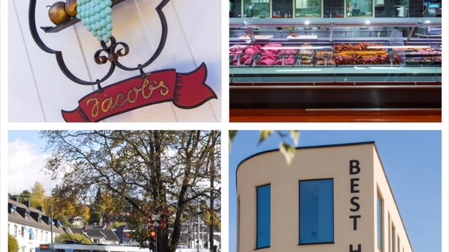 Kun få minutters gange til Holtet, områdets lokale handelssenter med diverse servicetilbud bla. Åpent Bakeri/Lofthus Pizza, Kaffebrenneriet, Indisk og sushi take-away, Mester Grønn, BestHelse, apotek, jernvareforretning og delikatesse butikken Jacobs.