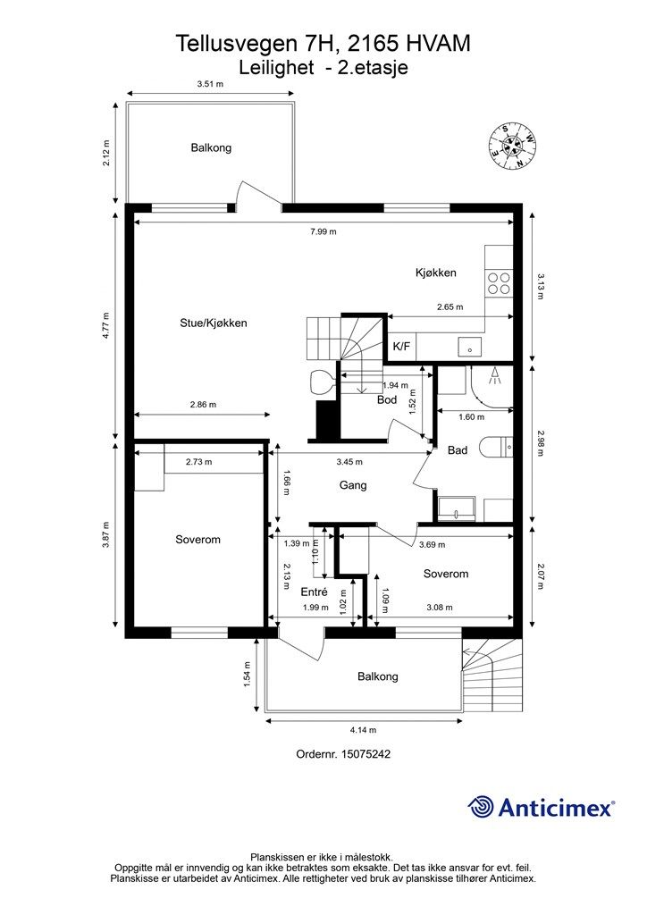 Plantegning - 2.etasje